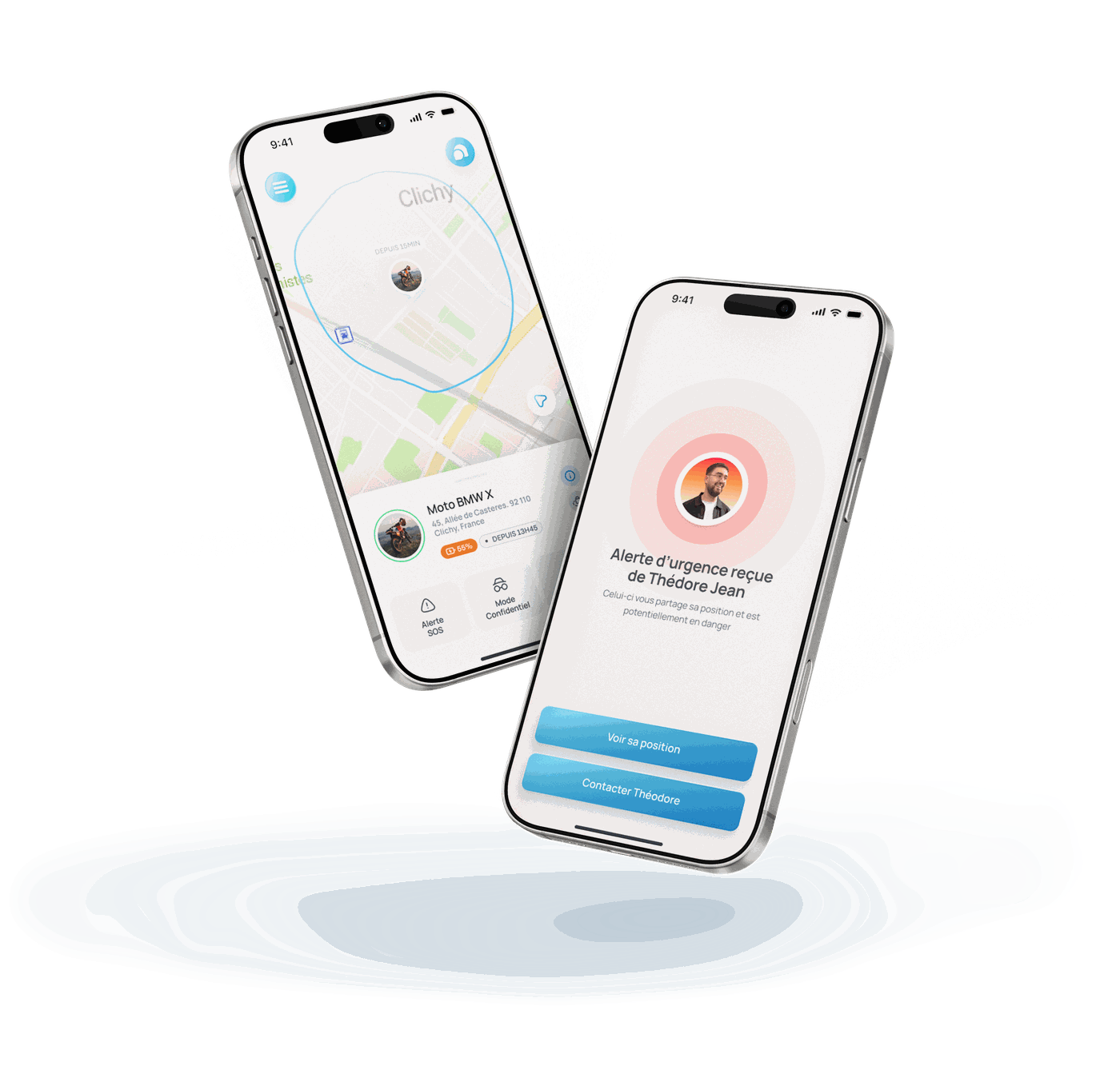 Application Beepings : localisation, proches et alertes